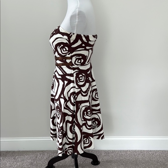 XOXO Chic Strapless Brown and White Dress Sz5 - Picture 3 of 7